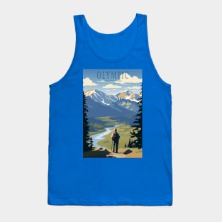 Olympic National Park Travel Poster Tank Top